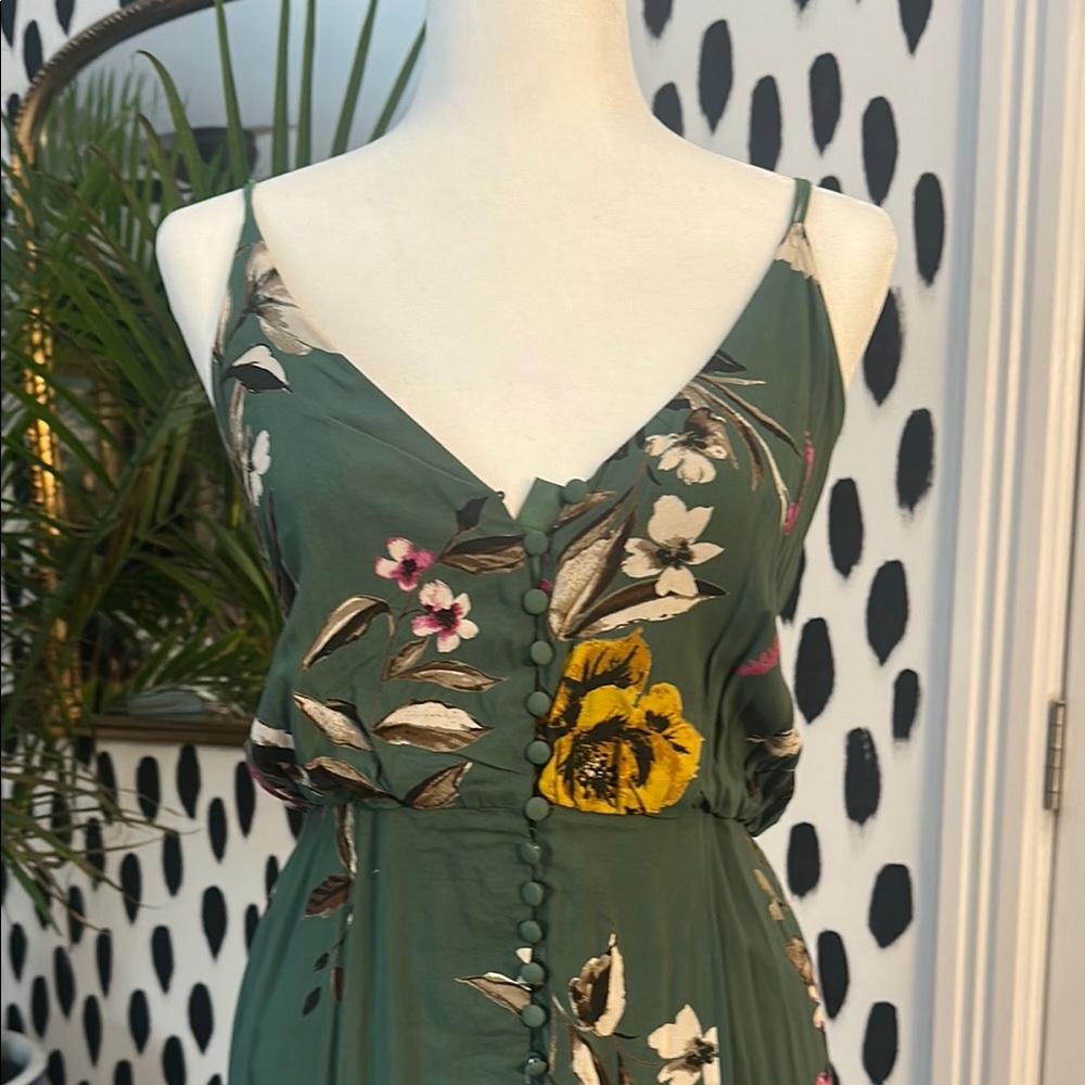 *SOLD* Urban Outfitters Green Maxi Sundress with Spaghetti Straps